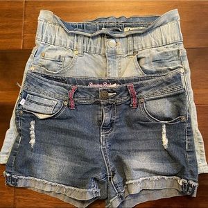 Indigo Rein Blue Denim  Shorts, Size 12 Girls 2 Pieces and Tommy Bahama .
